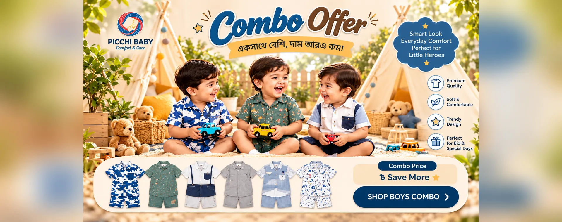 Picchi Baby Combo Offer Banner