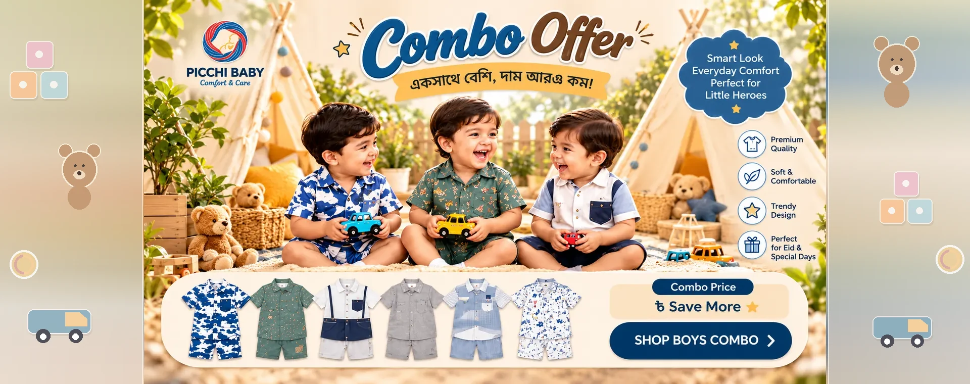 Picchi Baby Combo Offer Banner