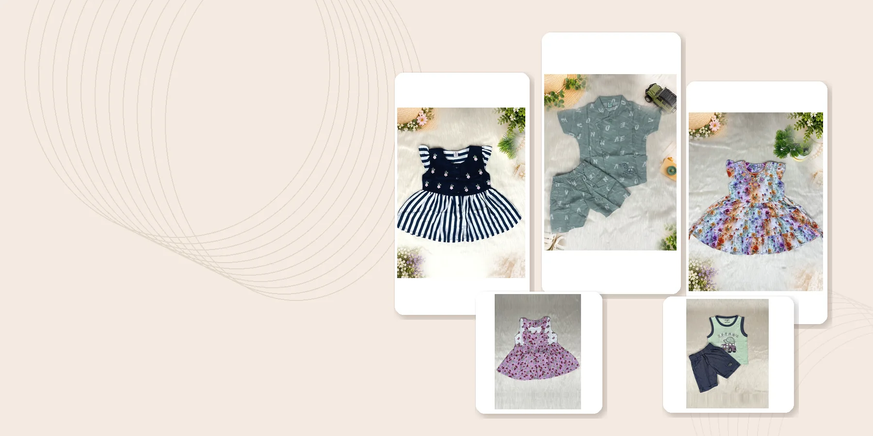 Original Picchi Baby outfits from the boys and girls collections
